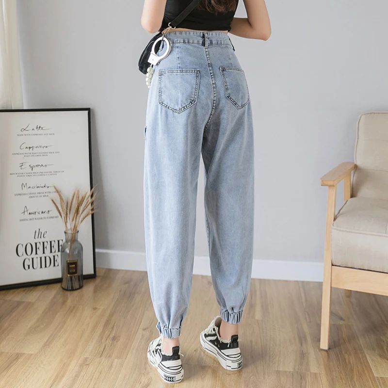 

Web celebrity torre pants since turnip pants show thin waist jeans trousers female loose spring new nine points haroun pants