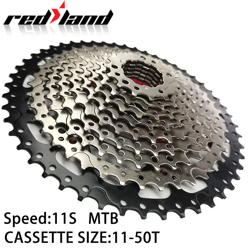 

REDLAND MTB Mountain Road Bicycle Cassete Flywheel 11 Speed Bicycle Cassette Standard 11-50T On Freewheel Part