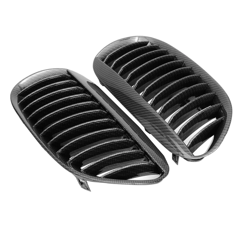 1 пара Карбон передняя решетка радиатора для бампера гриль BMW 2 двери E63 E64 6 серии