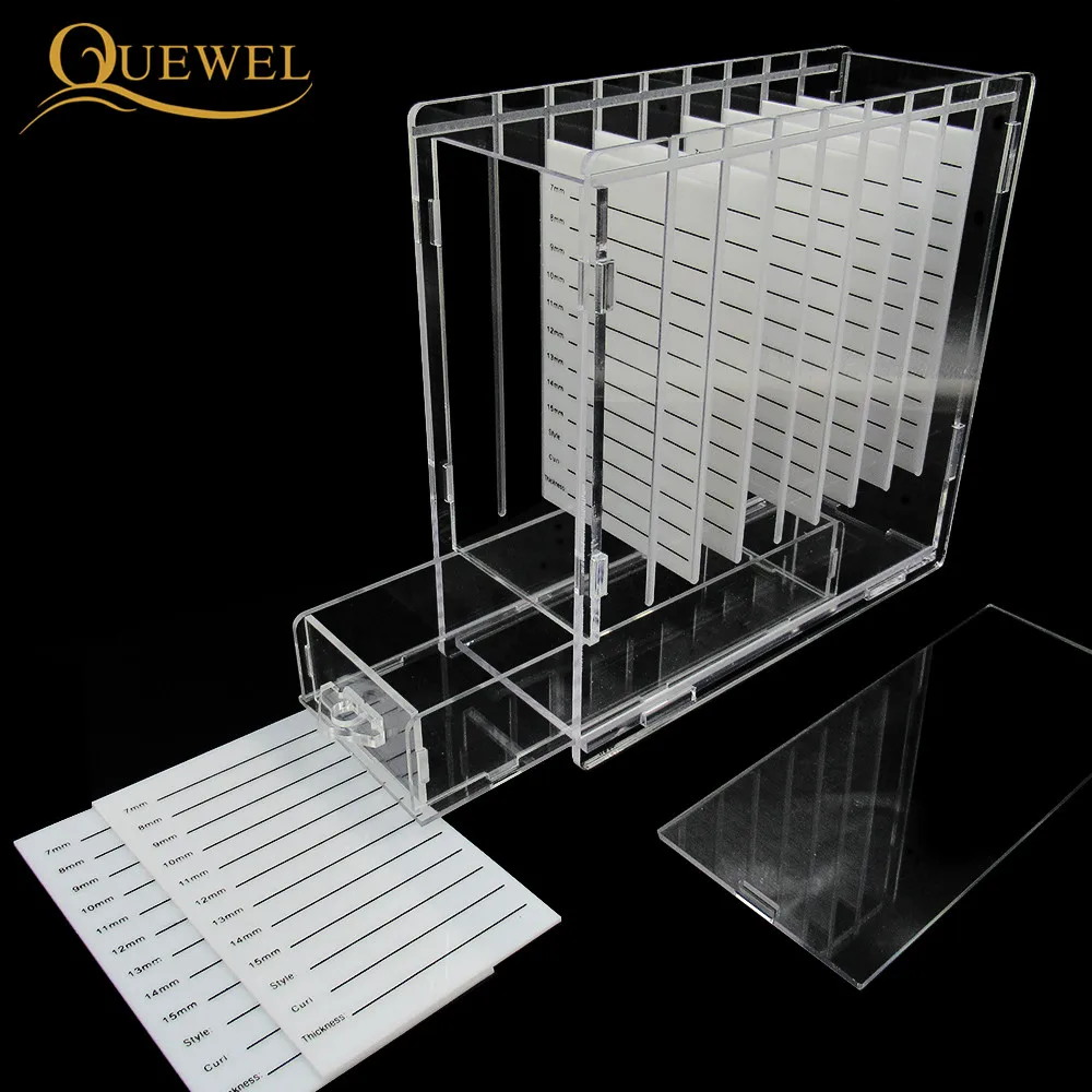 Стеклянный держатель для клея ресниц в коробке 8 штук подставка поддоны