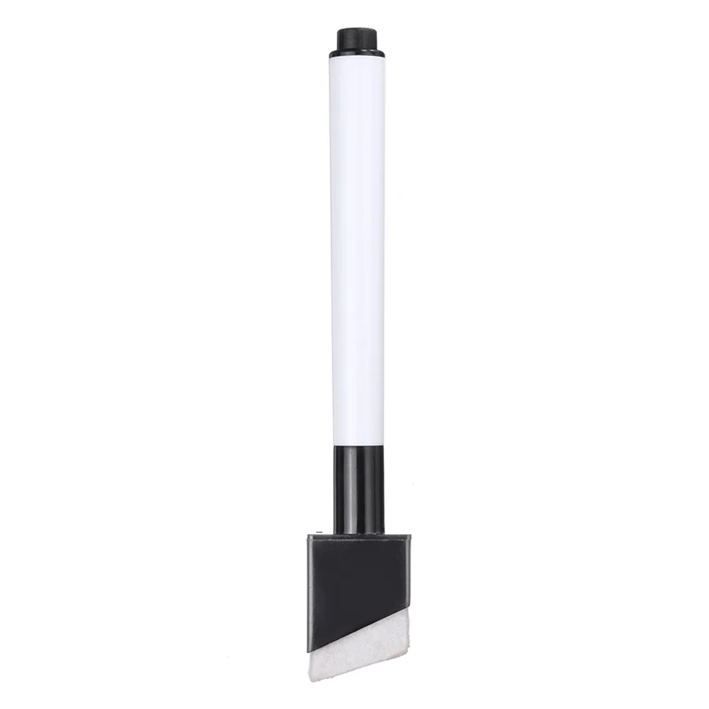 

12pcs/set Magnetic Black Color Whiteboard Marker Pens Erasable Dry Wipe Markers For Office School Student Supplies