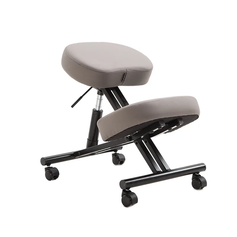 

Stainless Steel Ergonomic Posture Knee Chair With Silent Pulley Ergonomically Designed Kneeling Chair Office Furniture WF1031