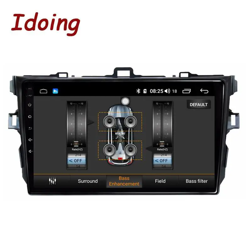 Idoing " 4G+ 64G 2.5D ips Восьмиядерный автомобильный Android8.1 радио плеер для Toyota Corolla 10 E140 E150 2006-2011 gps навигация Нет 2 din - Цвет: Standard