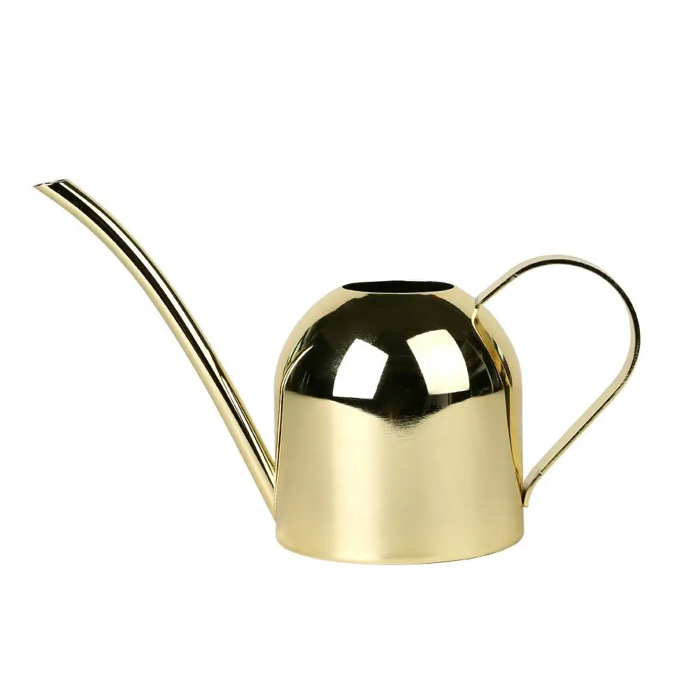 

Watering Can Gold Color Stainless Steel Pot Long Spout Indoors Home Plant Pot bottle Watering Device meaty bonsai garden tool