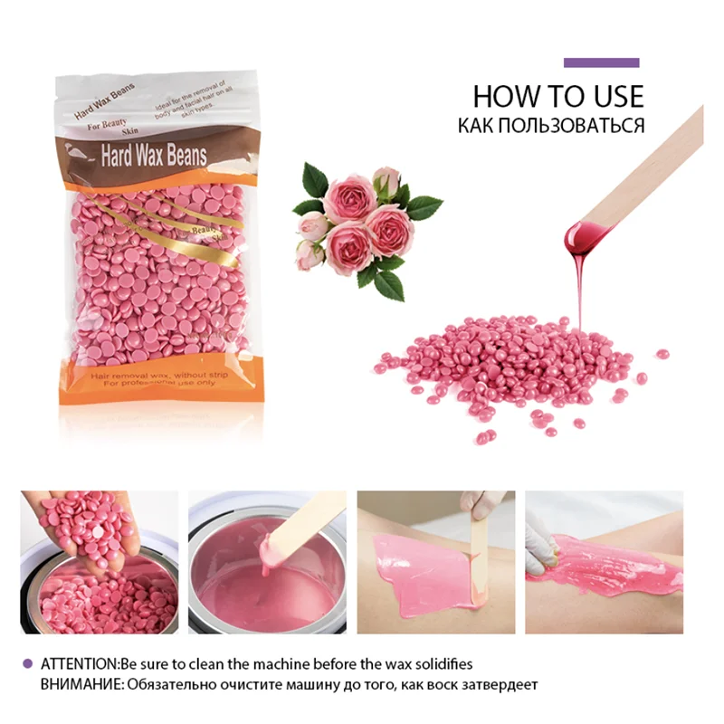 

Hair Removal Wax-melt Machine Heater Wax Beans 10 Wood Stickers Hair Removal Machine Waxing Kit Calentador de cera