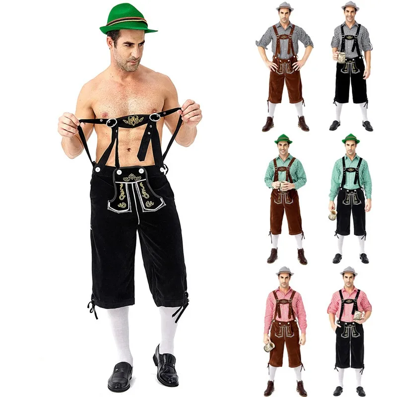 Костюм мужской на Хэллоуин одежда для взрослых немецкие баварские шорты