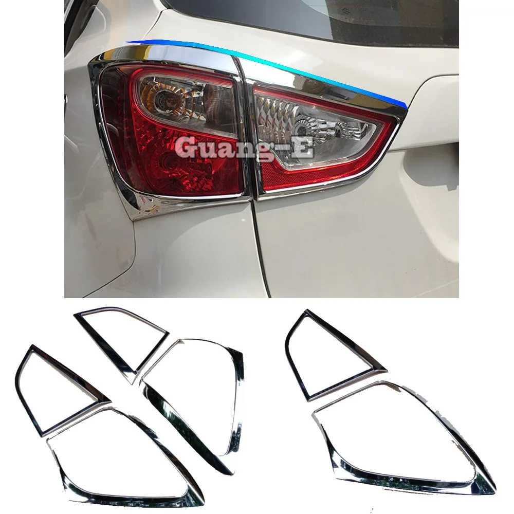 

For Suzuki S-Cross Scross SX4 2014 2015 2016 2017 Car Body Styling Rear Tail Back Light Lamp Frame Stick Chrome ABS Cover Trims