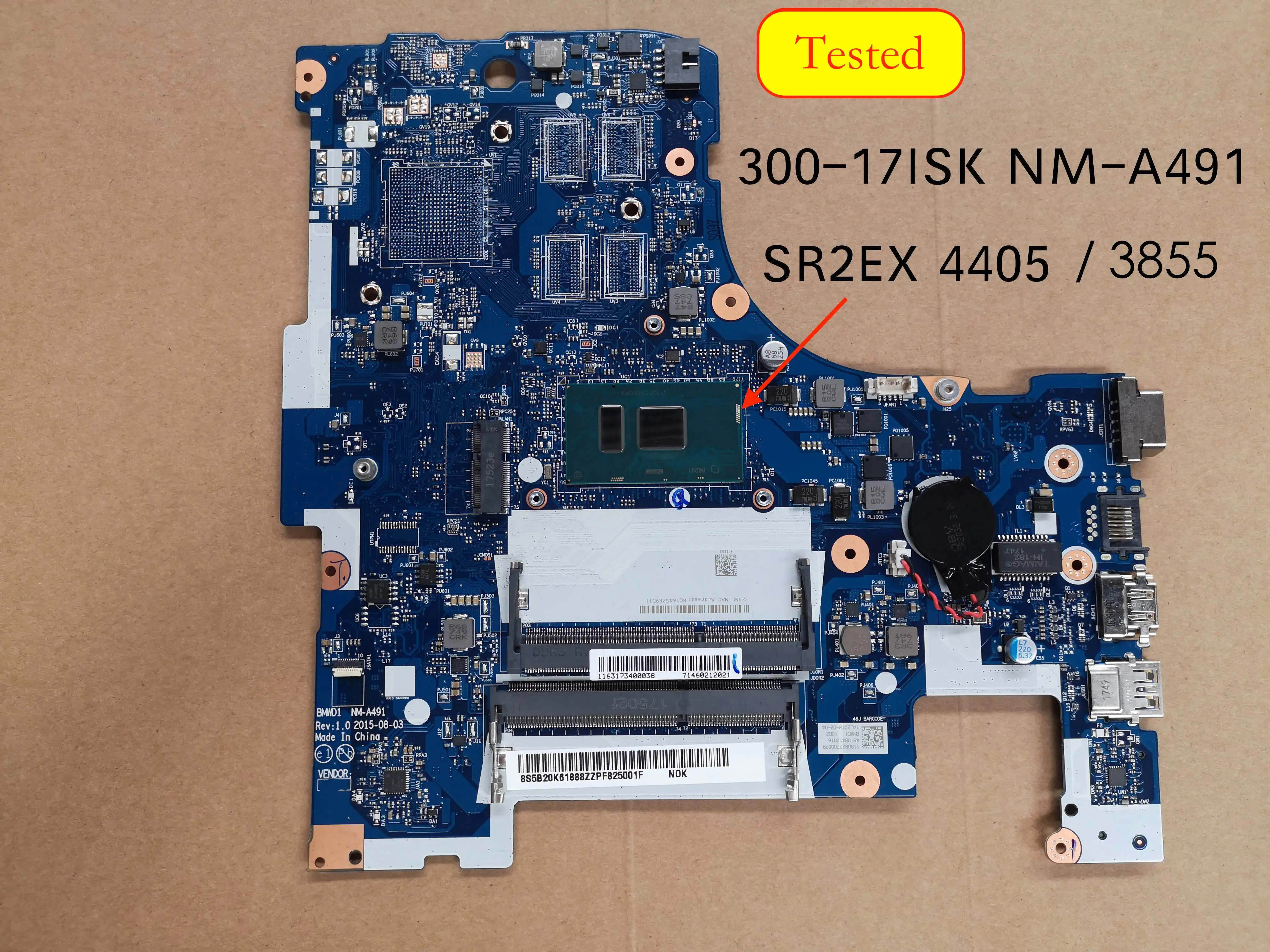 

Free Shipping for Lenovo ideapad 300-17ISK BMWD1 NM-A491 Laptop motherboard