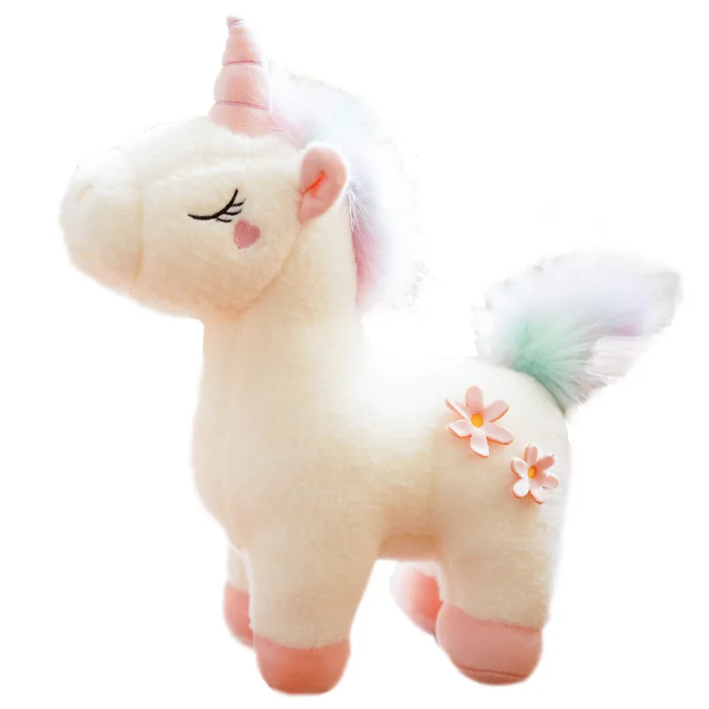 Маленький единорог игрушки мягкие плюшевые животных и Плюшевый лошадка с куклой