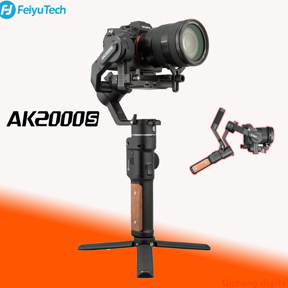 3 осевой шарнирный стабилизатор FeiyuTech AK2000S Ручной Стабилизатор для цифровых
