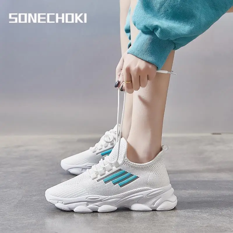 Кроссовки женские SONECHOKI светильник кие дышащие сетчатые увеличивающие рост |