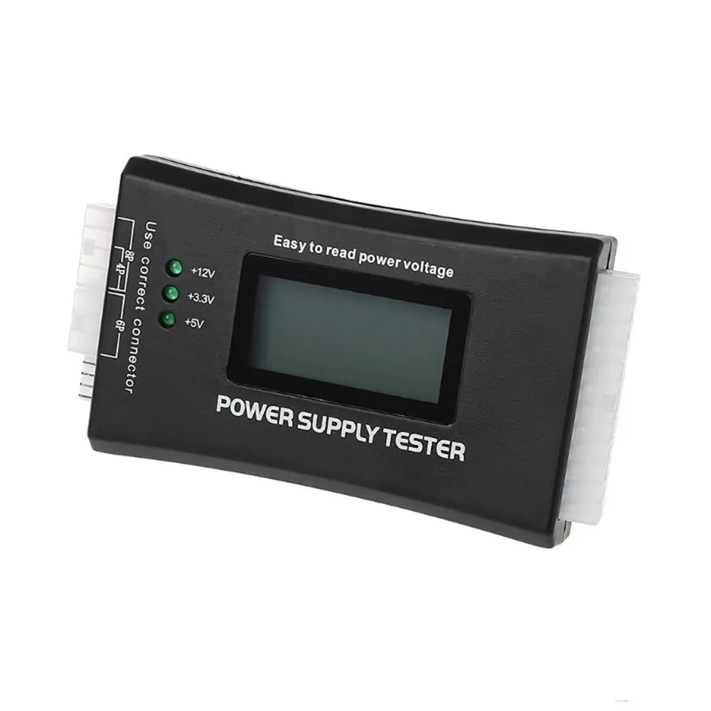 

LCD PC Computer 20/24 Pin 4 PSU ATX BTX ITX SATA HDD Power Supply Tester
