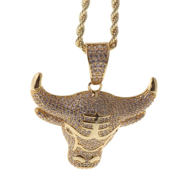 

Bull head shape artificial metal pendant DIY necklace jewelry making accessories