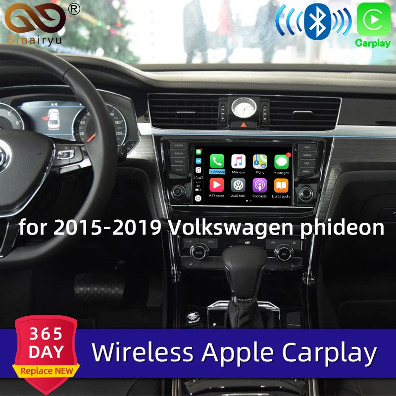 Sinairyu беспроводной Apple Carplay для Volkswagen phideon 2015 2019 Модернизированный Android