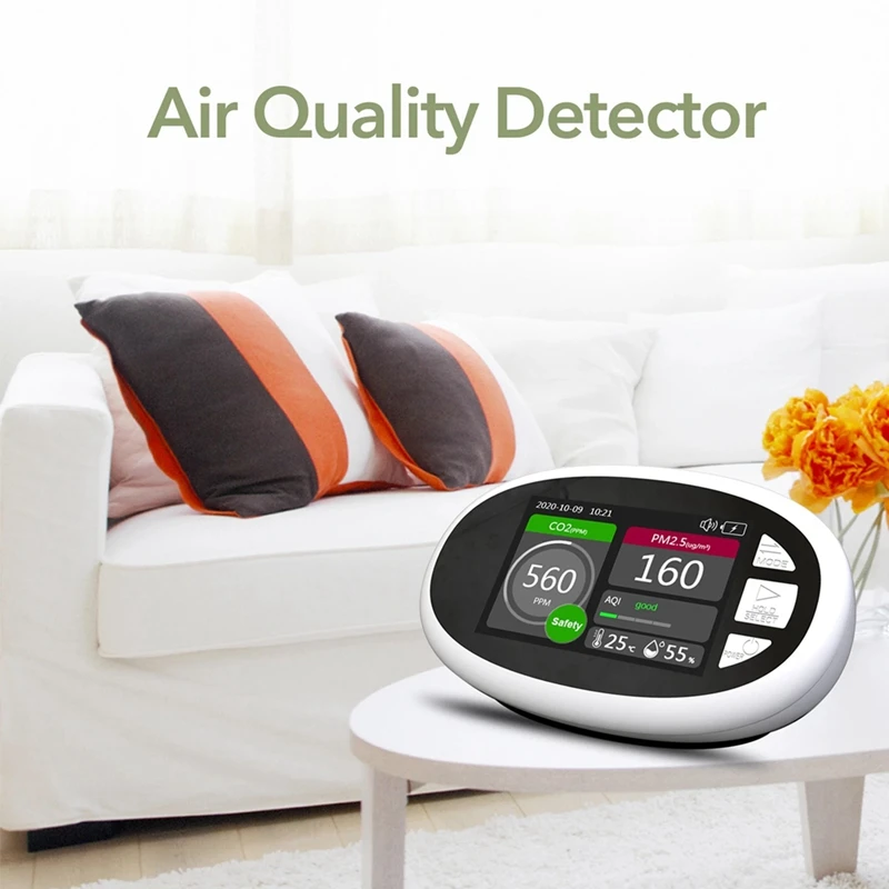 

Air Quality Monitor,PM2.5 PM1.0 PM10 Air Quality Index AQI Temperature Humidity Monitor