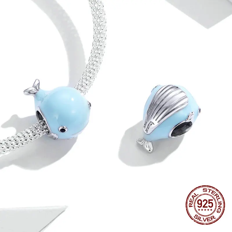 Женские бусины-шармы из серебра 925 пробы с эмалью | Украшения и аксессуары