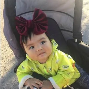 1 шт. повязка для волос малышей большая эластичная на головку с бантом хиджаб