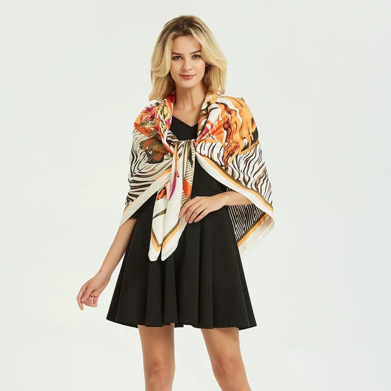 

130x130CM soft Luxury Shawl scarfs Scarves Beach Cover-ups Bandana Hijabs chal de Bufand cachecol echarpe Foulard playa bonita