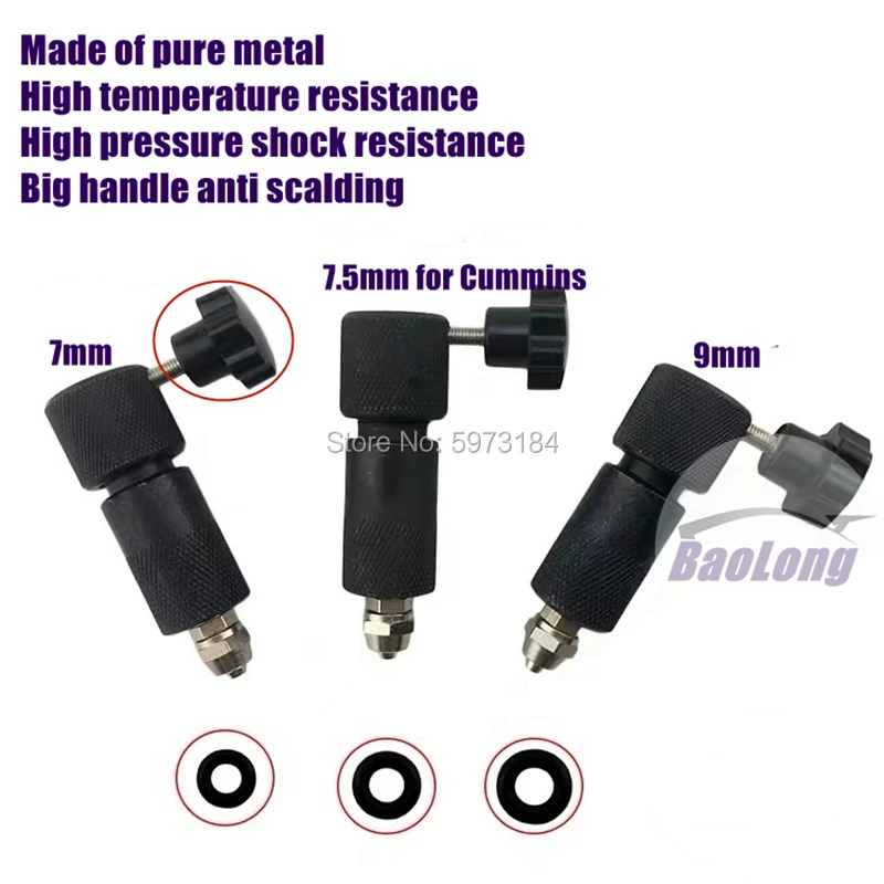 

for Bosch 110 120 Diesel Common Rail Injector Oil Collector, Nozzle Oil Return Tool 7mm 9mm 7.5mm for Cummins