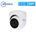 MOVOLS 5MP POE IP камера металлический Чехол встроенный микрофон SONY IMX335 ONVIF P2P Водонепроницаемая камера видеонаблюдения ночного видения