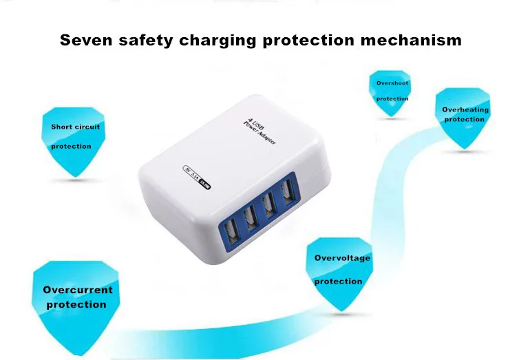 2019 мульти станция зарядного устройства с портом USB 4 портовый мобильных телефонов