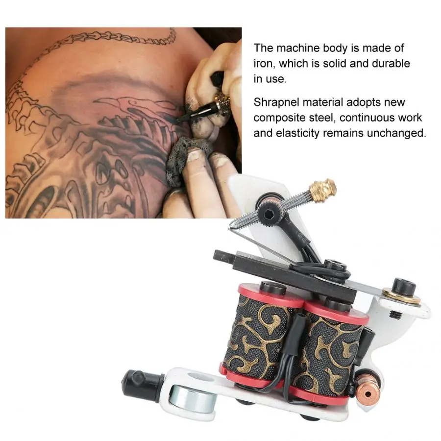 

Tattoo Machine Professional Wrap Coil Tattoo Machine Handmade Tattoo Gun Shader Body Art Tool Tattoo Machine Rotary