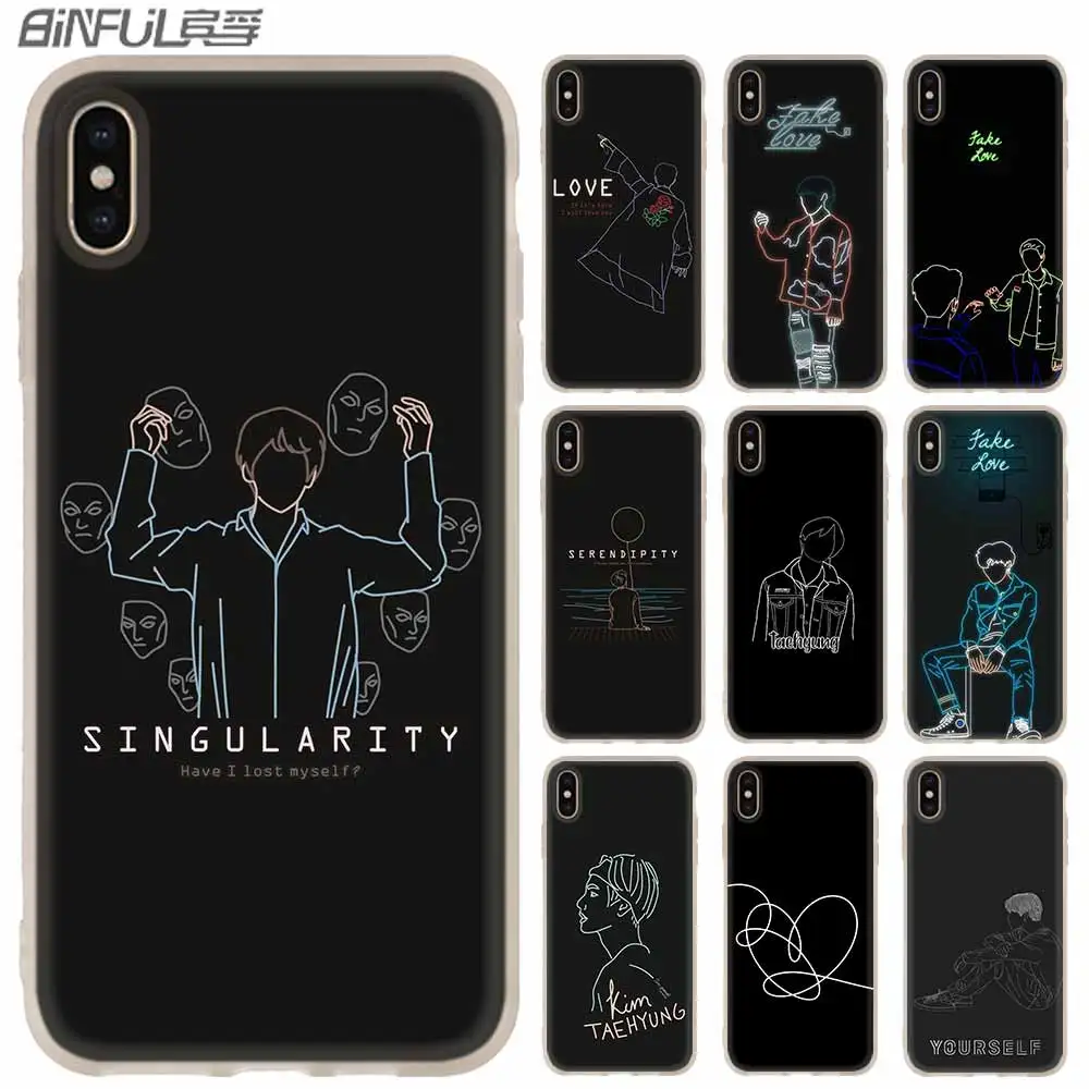 

Love Yourself Art Silicone Soft Phone Coque Case For iPhone 13 12 11 Pro X XS Max XR 6 6S 7 8 Plus Mini SE 2020