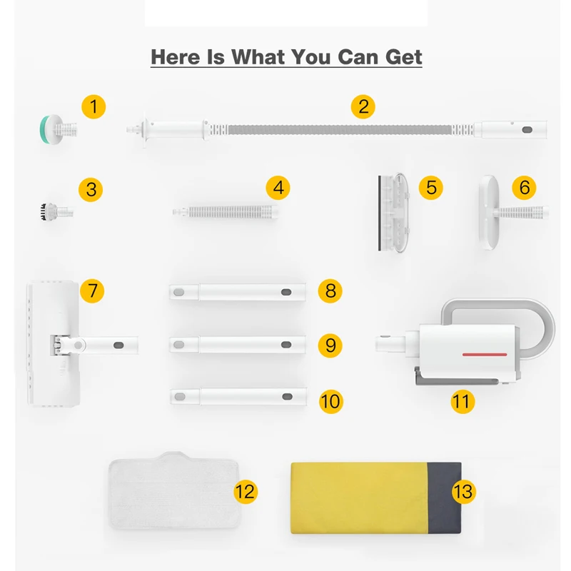 Оригинальный ручной пароочиститель Deerma Паровая Швабра Очиститель