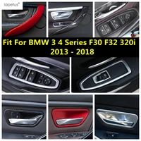 car window lift button panel door handle bowl armrest strip cover trim accessories for bmw 3 4 series f30 f32 320i 2013 2018