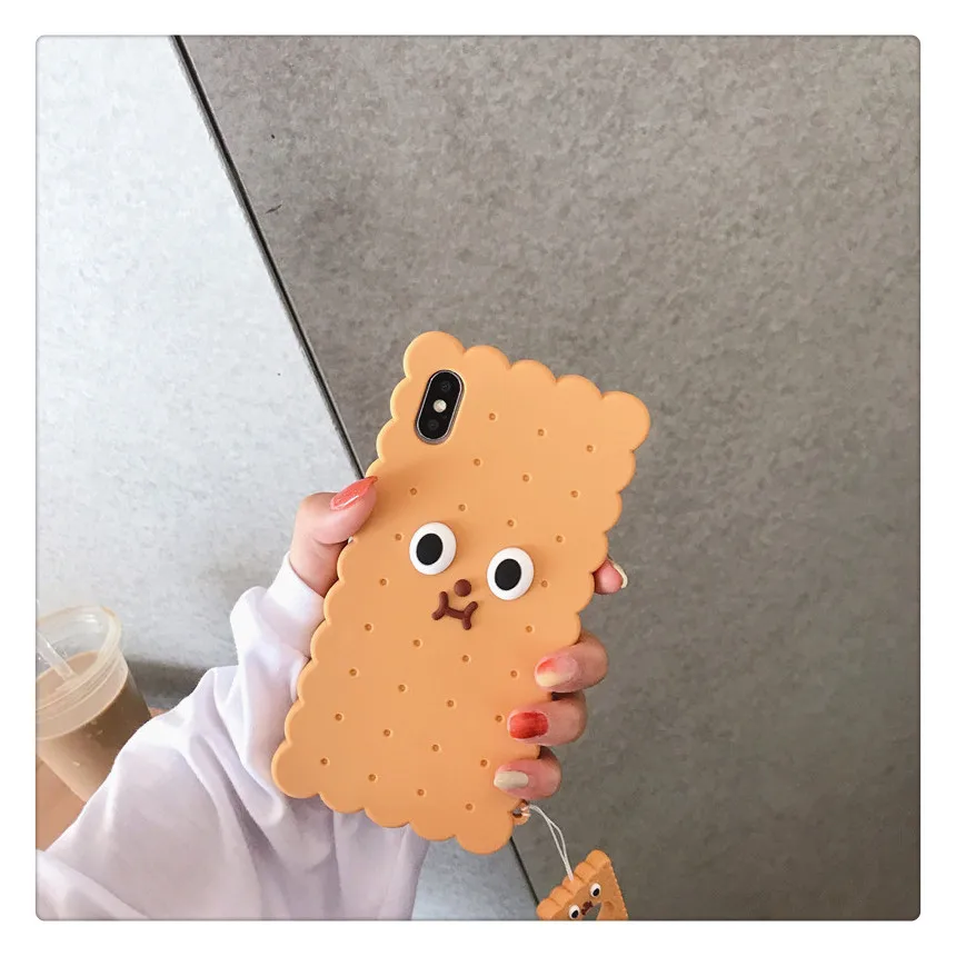Милые корейские чехлы для телефонов для Apple Iphone 6 6s 7 8 Plus X XR XS MAX 3D Силиконовый Прекрасный защитный чехол с кольцом для пальцев