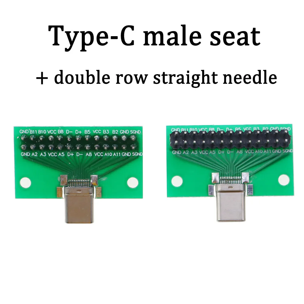 

Yu Xi 100 type-C usb3.1 data cable adapter male and female test board double row straight pin 24P male to female base