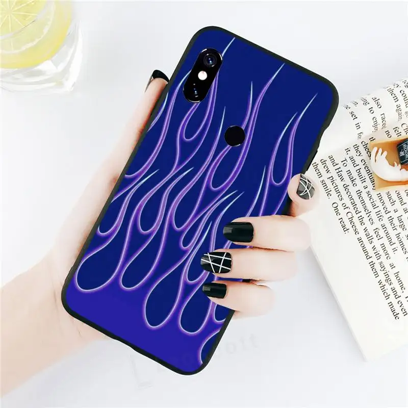 

Colorful Fashion flame Phone Case For Xiaomi Redmi note 7 8 9 t k30 max3 9 s 10 pro lite