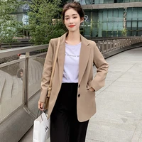 2021 new spring and autumn high quality atmosphere loose fashion jacket temperament casual small suit women jacket