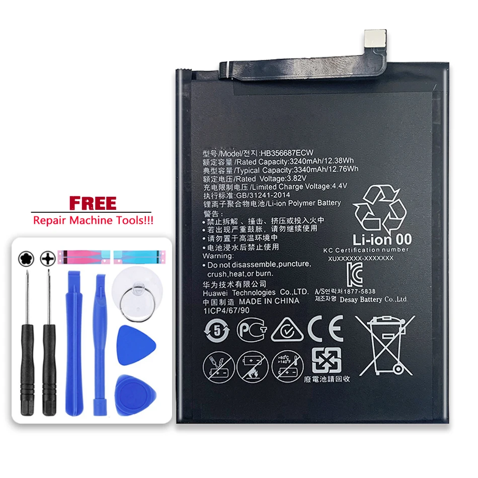 

HB356687ECW Battery For Huawei Mate 10 Lite Mate10 lite/ G10 /Nova2i Nova 2i Nova2i 3i / Honor 9i 7X RNE-L01 L02 L03 BND-L21 L22