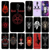 fhnblj devil satan phone case for vivo y91c y11 17 19 17 67 81 oppo a9 2020 realme c3