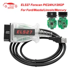 Автомобильный диагностический кабель ELS27 FORScan V2.3.8 PIC24HJ128GP + FTDI FT232RQ для FordMazda для Lincoln для Mercury ELS27 OBD OBD2 J2534