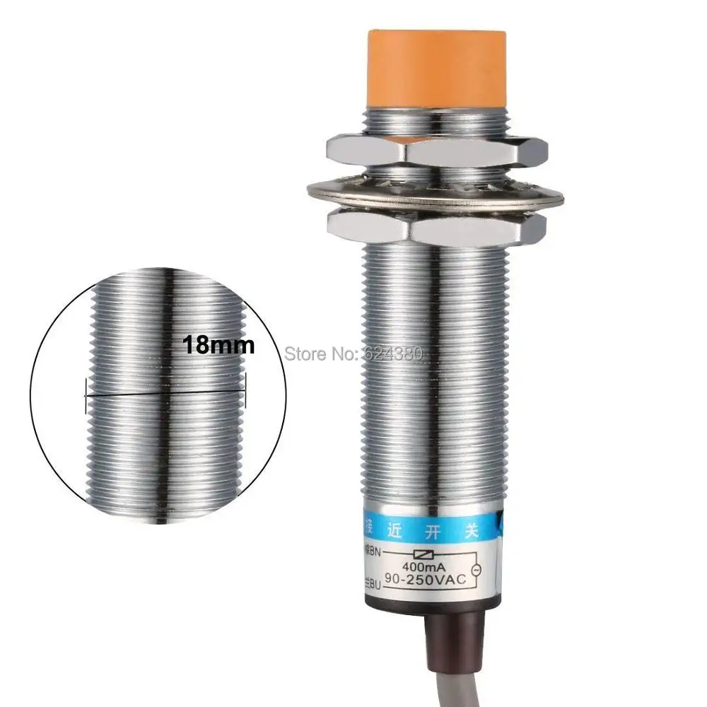 LJ18A3-8-J/DZ EZ 8mm Inductive Proximity Sensor Switch Detector NC NO AC 90-250V 400mA 2-Wire Cylinder Type | Обустройство дома