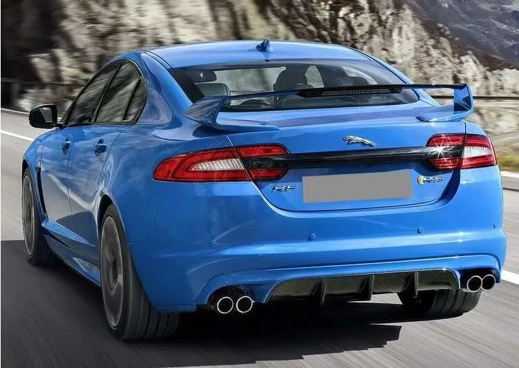 XFR-S стиль ABS черный праймер Автомобильный задний бампер для губ автомобильный диффузор подходит для Jaguar XF 2012 2013
