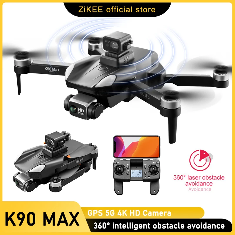 

Квадрокоптер ZiKEE K90 с GPS и HD-камерой, 360 градусов