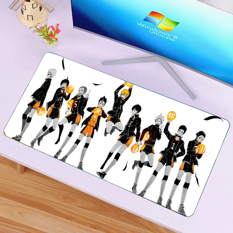 Коврик для мыши Haikyuu с японским аниме большие коврики игровой Настольный коврик