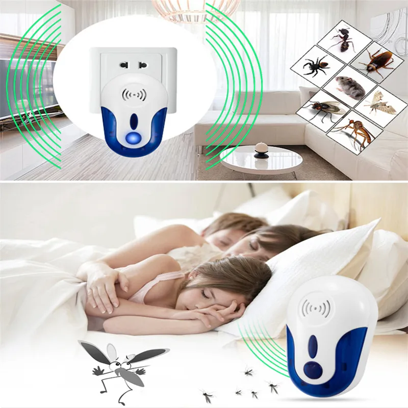 100% новый ультразвуковой электронный Пешт Мышь Ошибка Отпугиватель комаров и