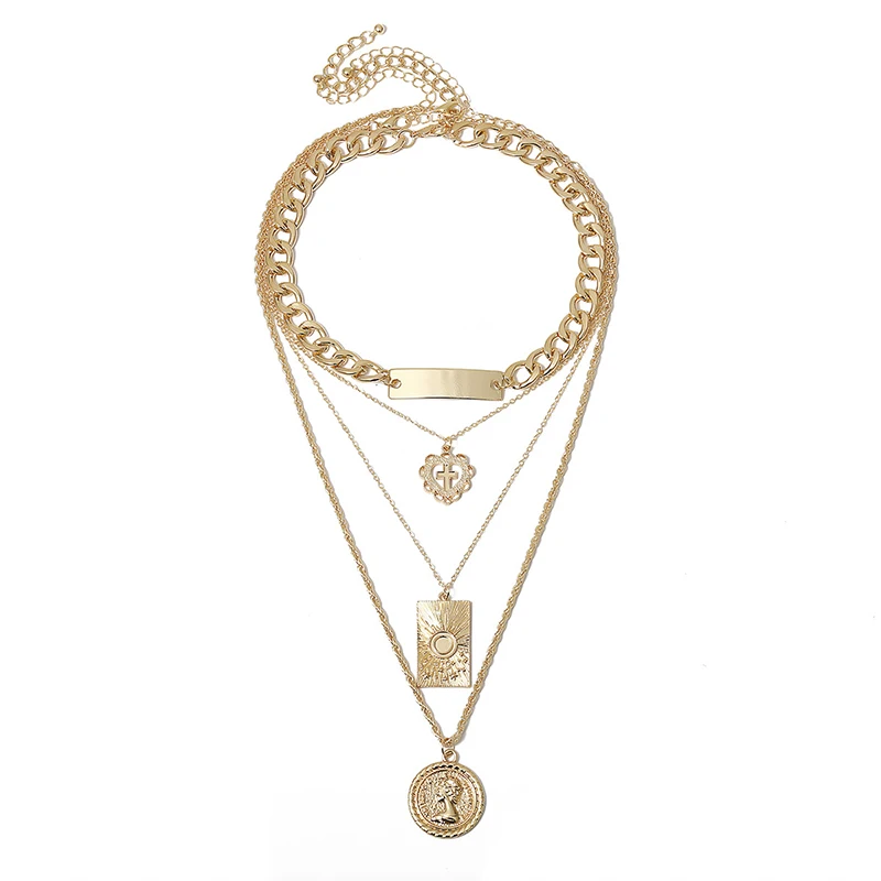 1 шт. Готическая цепочка на шею в стиле панк Подвеска &quotзамок&quot женский и мужской