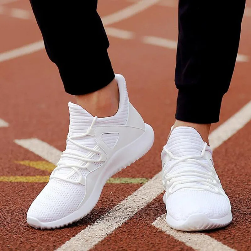 Light Trainers Mens casual Sneakers Summer Breathable Men Red WHITE BLACK Mesh Low lace up Shoes Male Outdoo uik9 |
