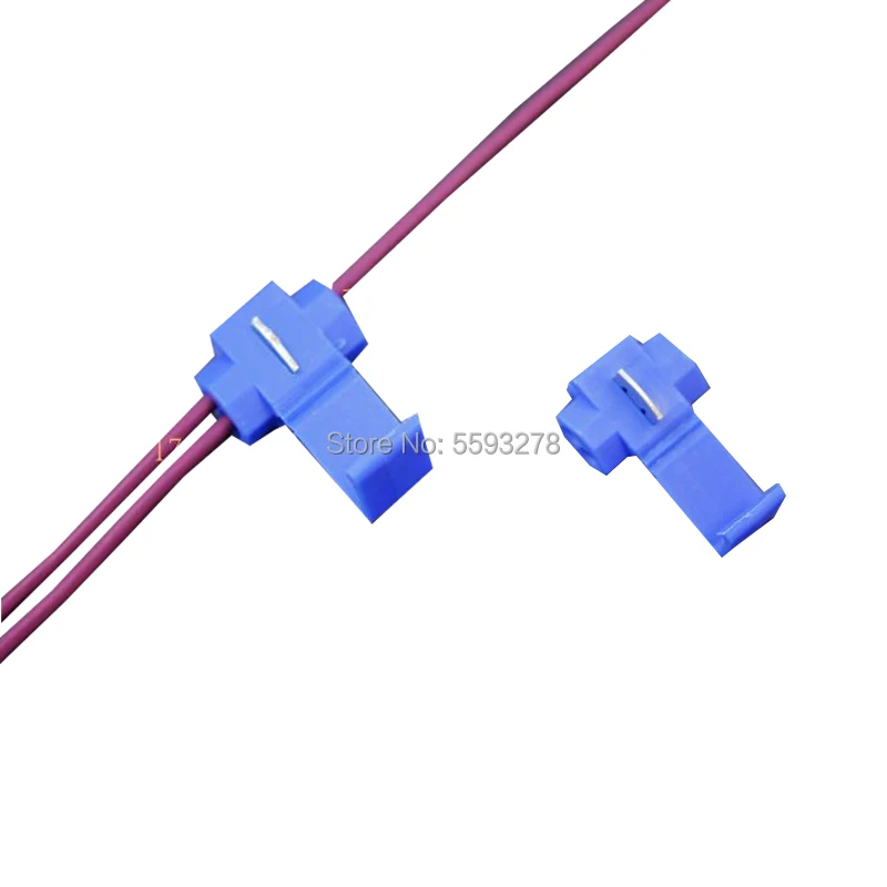 20PCS/LOT LOCK QUICK SPLICE WIRE CONNECTORS 10-22 AWG Cable Crimp Connectors Electrical Wire Terminals Blue Connector | Обустройство