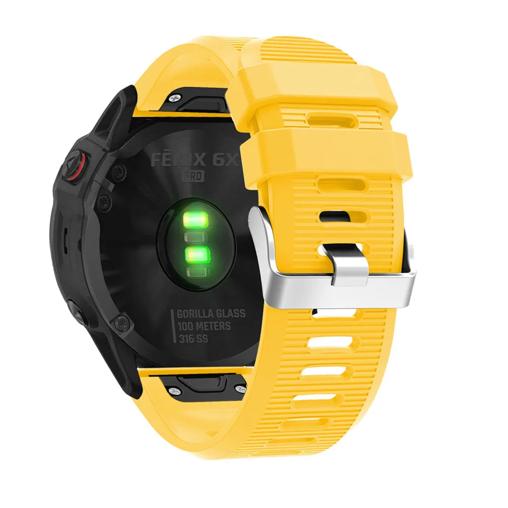 26 22 20 мм ремешок для часов Garmin Fenix 5 5X 5s 3 HR для Fenix 6X6 6S Pro Watch Quick Release силиконовый ремешок Easyfit