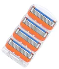 4 шт.лот лезвия для бритвы для мужчин лезвия для бритья Безопасная кассета бритва подходит для Gillette Fusion Proglide