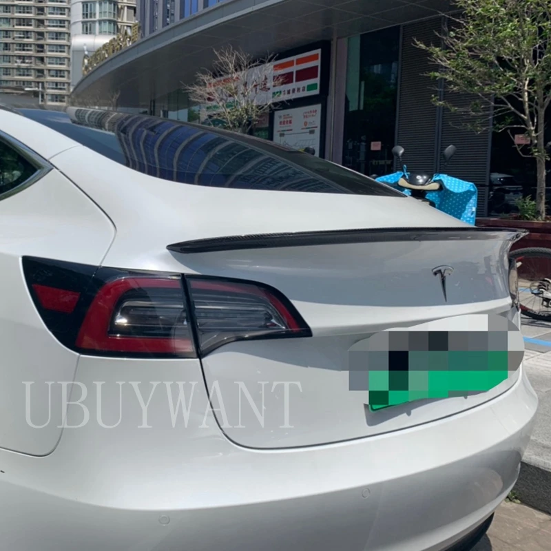 Для Tesla модель 3 2017 2018 2019 2020 ABS пластик задний Багажник крыло спойлер на крышу