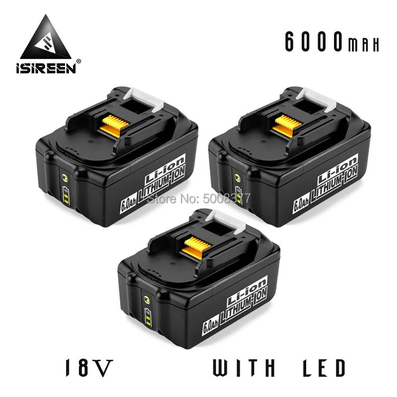 Литий ионный Аккумулятор 6000 мАч BL1860 для Makita 18 в BL1830 BL1840 BL1850 аккумуляторная