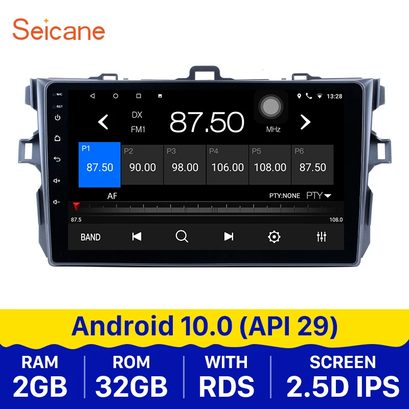 Автомобильный мультимедийный плеер Seicane Android 10 0 автомобильный GPS-радио стерео для
