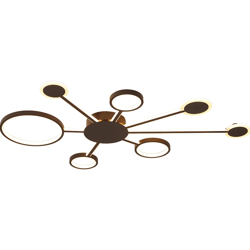 

Design Modern Led Ceiling Lights Coffee Color Finished Ceiling Lamp NEO Gleam New for Living Room Bedroom Study Room Home Iron